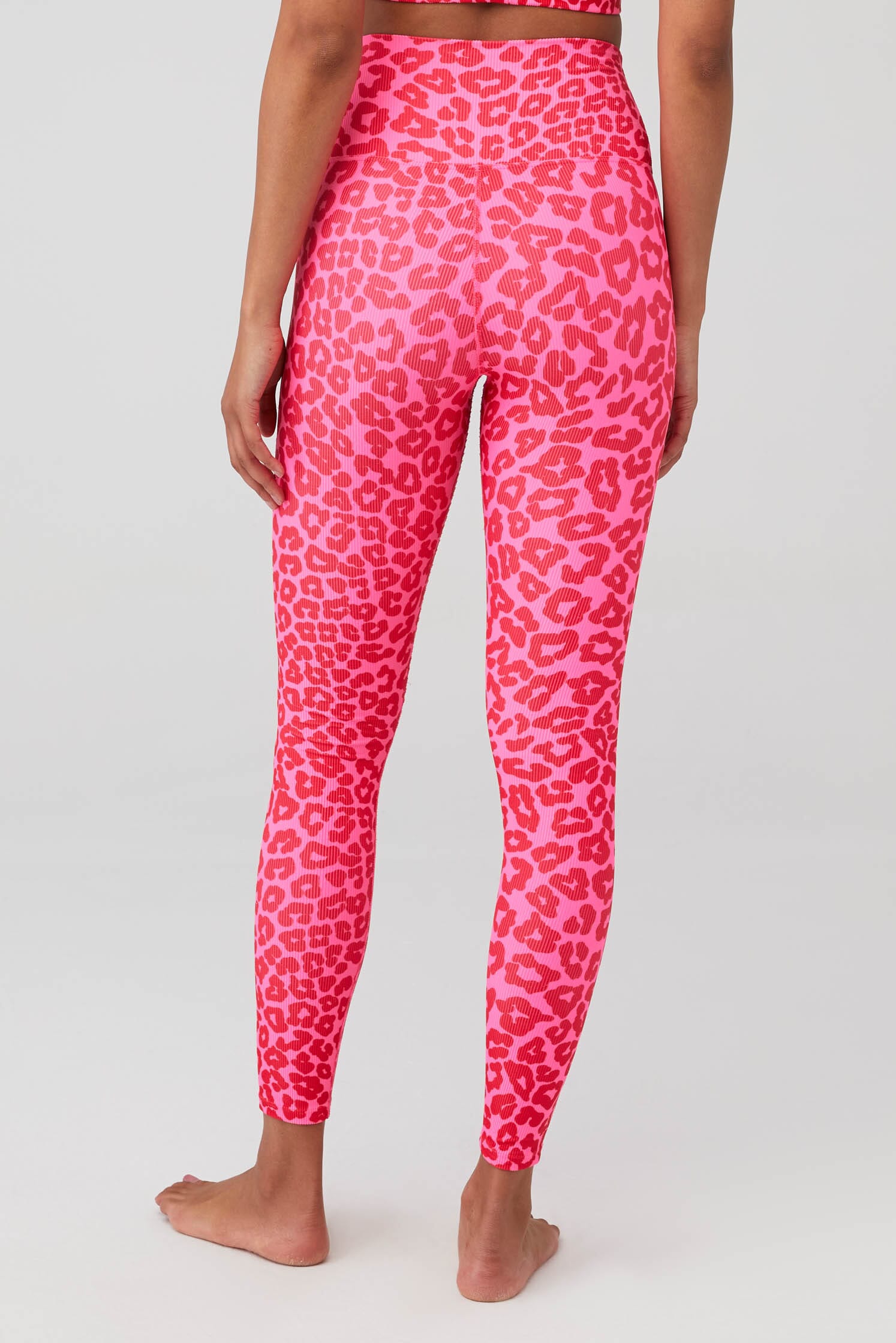 Hot Pink Leopard All Over Print Leggings