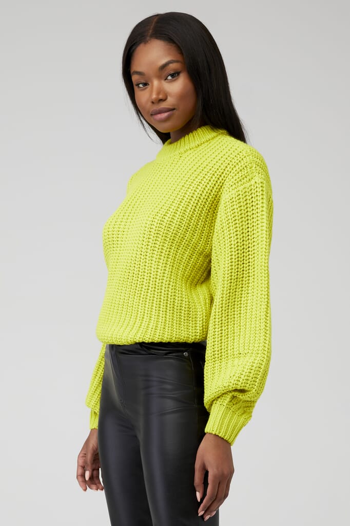 Show Me Your Mumu | Bailey Sweater in Lime Knit| FashionPass