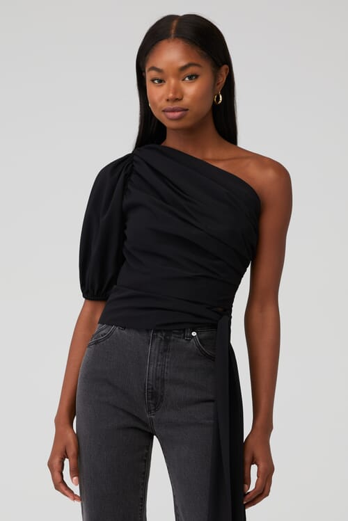 トップス B.black tops Amanda Uprichard | Bexley Top in Black| FashionPass