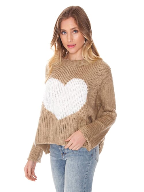 wooden ships heart sweater