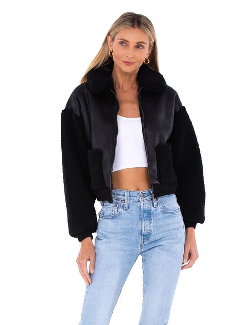 bb dakota shearling jacket