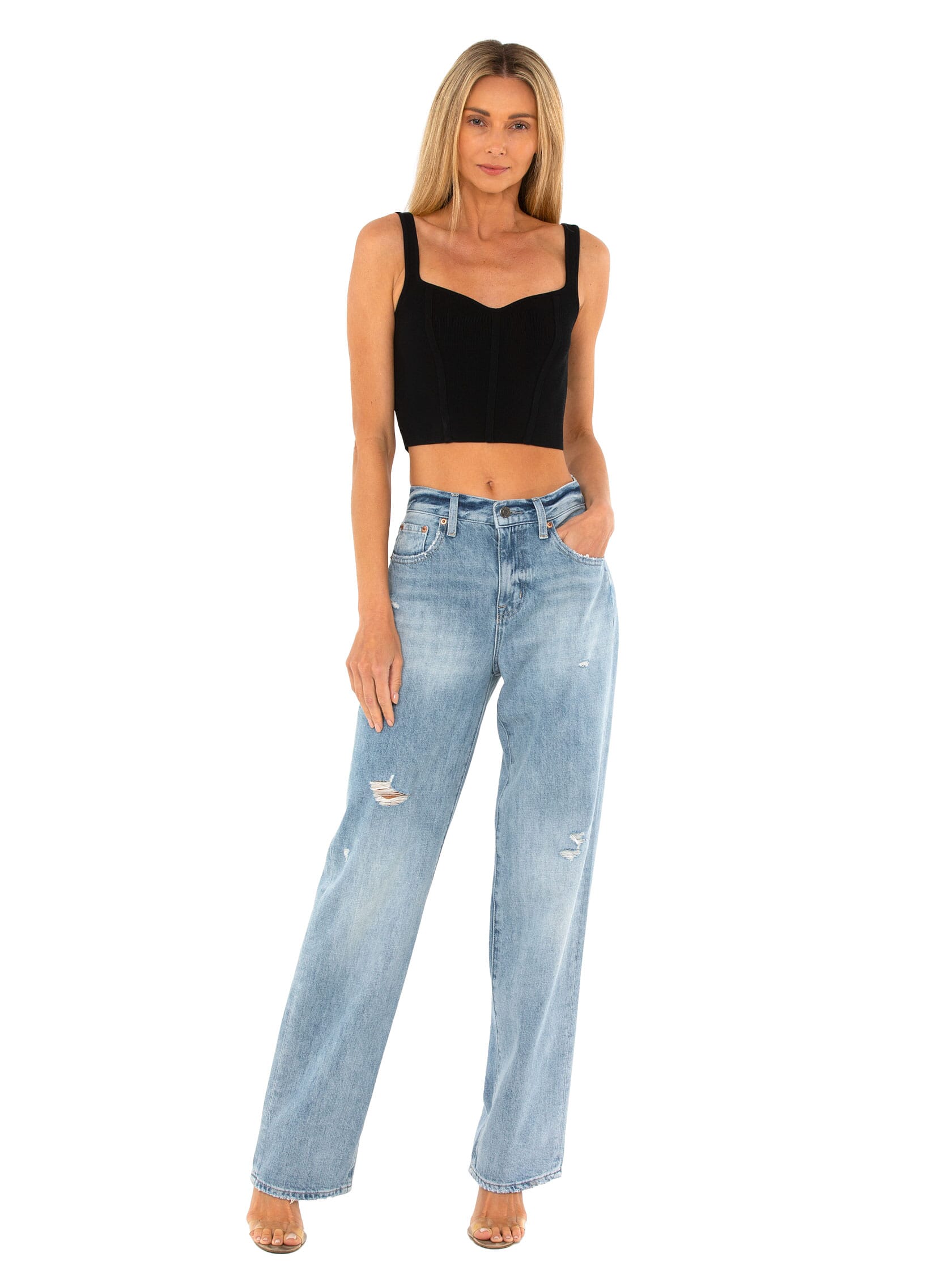 PISTOLA | Bobbie High Rise Wide Leg Jeans in Virginia Beach| FashionPass