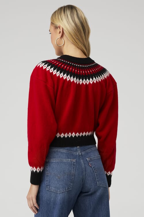 Ronny Kobo | Bonnie Knit Top in Fairisle Multi| FashionPass