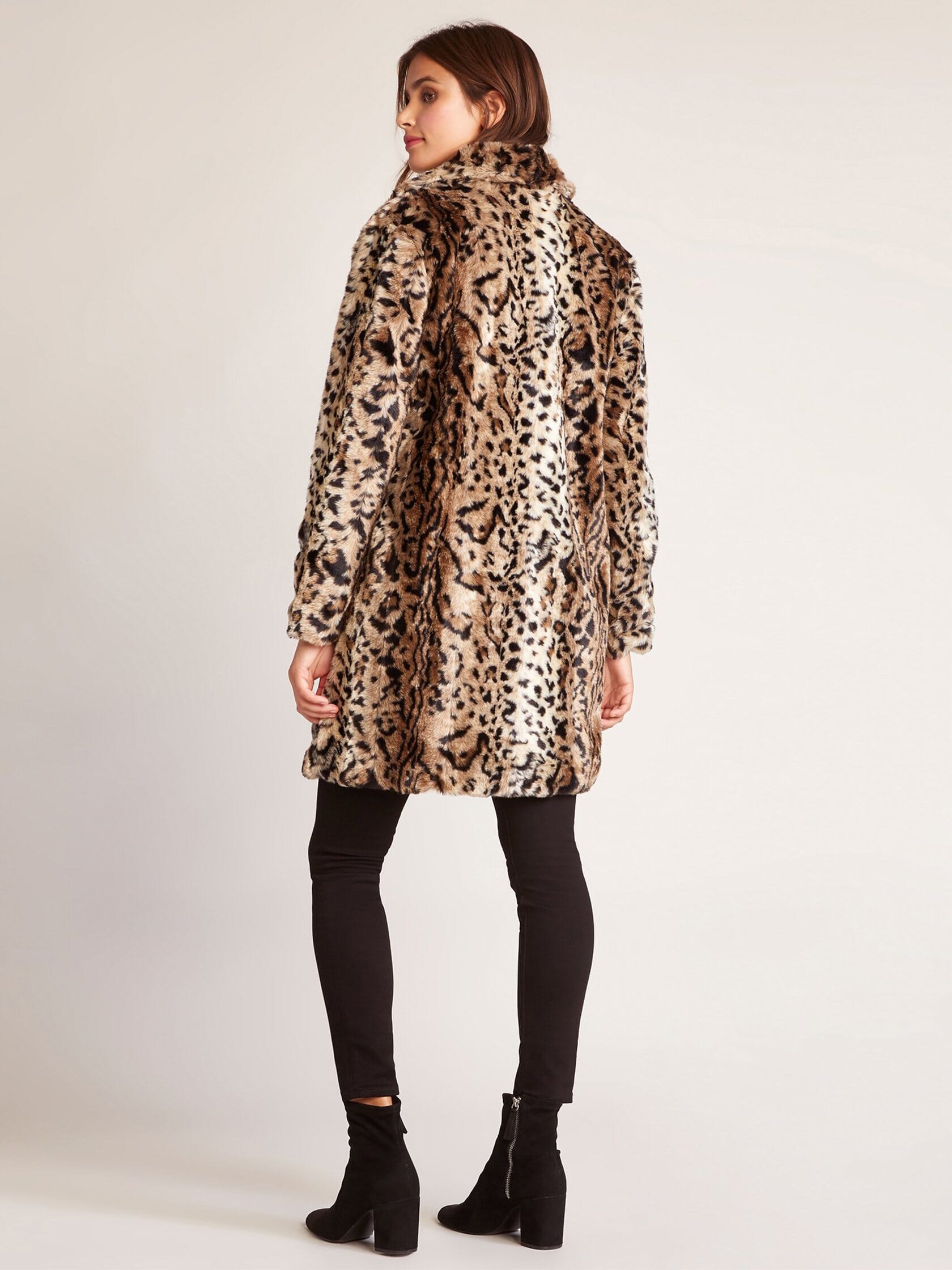 BB Dakota | Bradshaw Leopard Fur Coat in Leopard| FashionPass