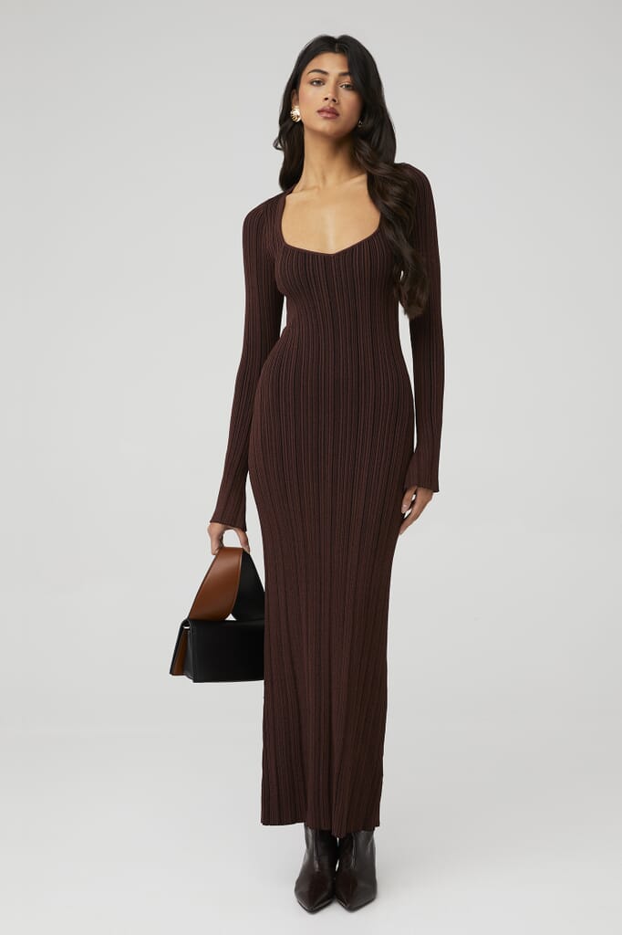 market & spruce brigitte knit dress Natasha Espresso Sweater i Dress - XS Size - Women's Dresses
