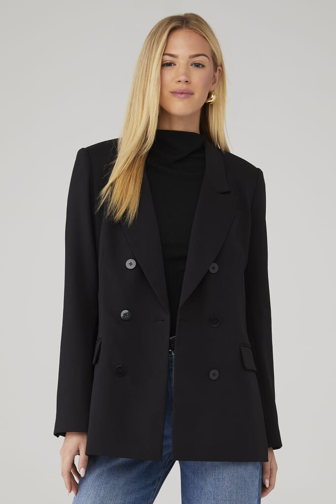 Steve Madden Audrey Blazer in Black