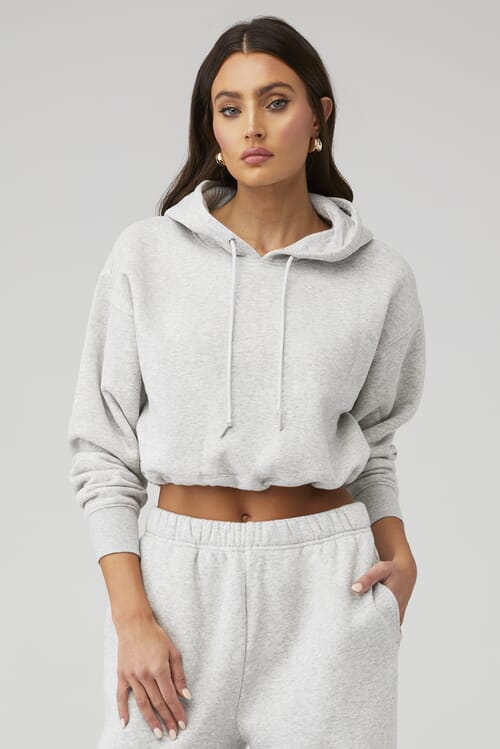 Good american cropped sweatshirt sale