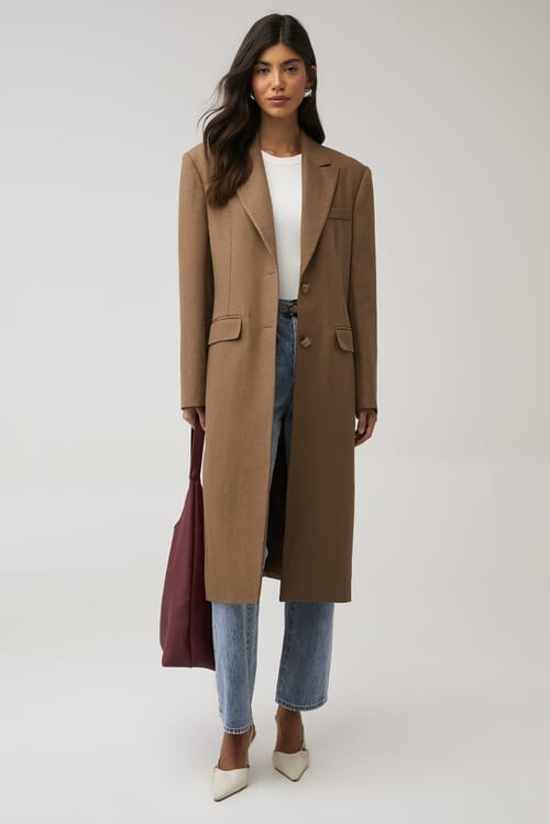【massnoun】SOLID OVERSIZED MAC COAT Aldrin Oversized Coat - Camel – The Frankie Shop