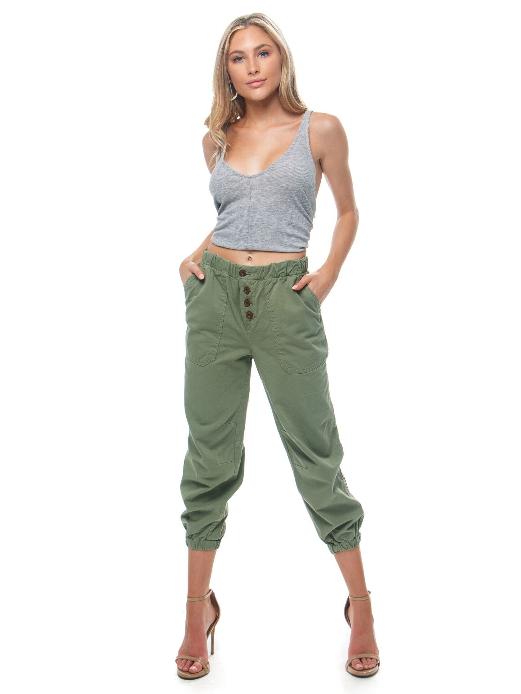 Free People | Cadet Pull On Jogger in Moss| FashionPass