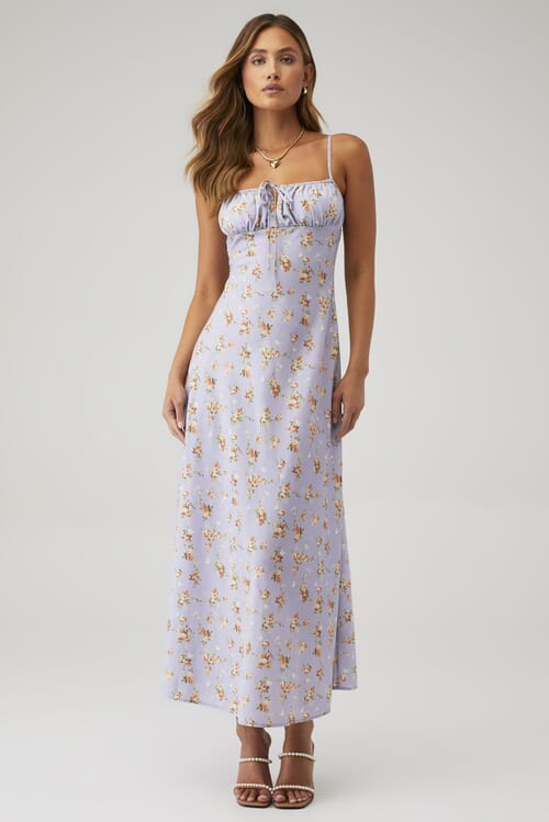 Floral cami midi dress hotsell