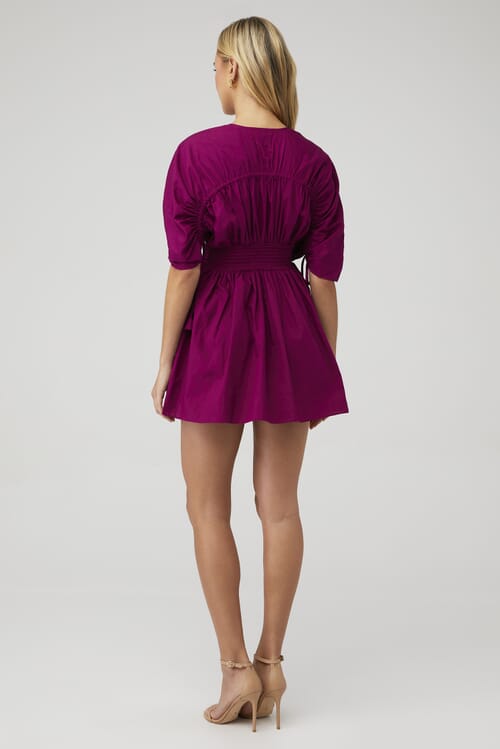 MISA Los Angeles | Camila Dress in Orchid Cotton Poplin