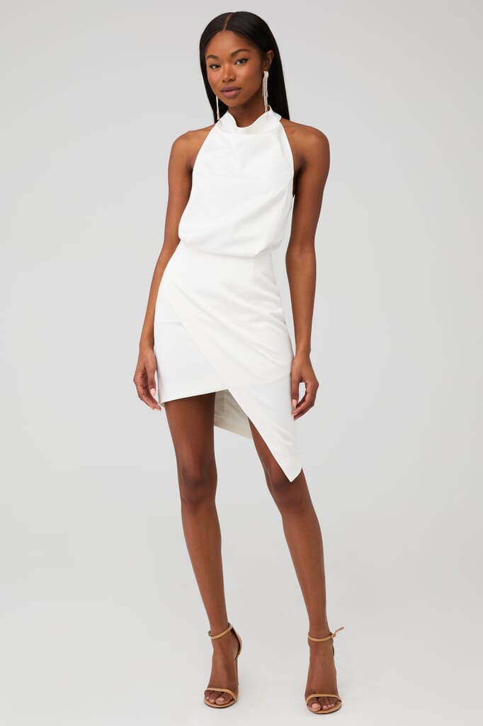 ELLIATT Camo Dress in White