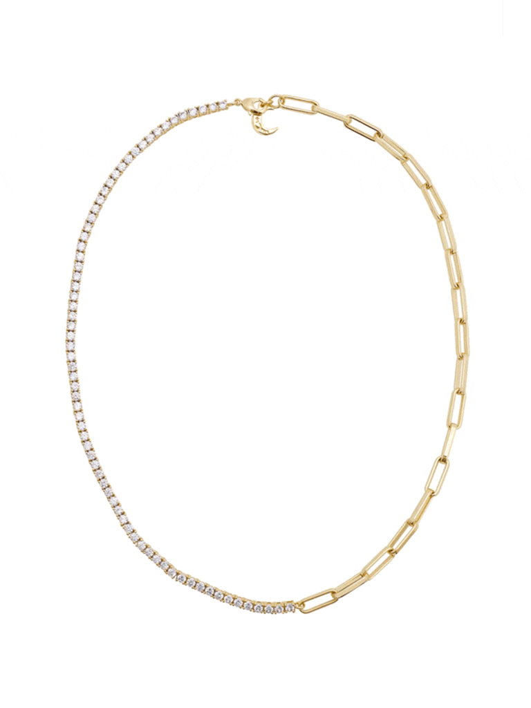 LILI CLASPE | Campbell Link Chain - 16 Inch in Gold| FashionPass