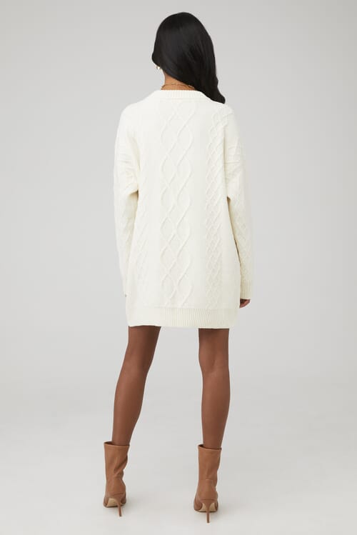 Cream hot sale tunic sweater