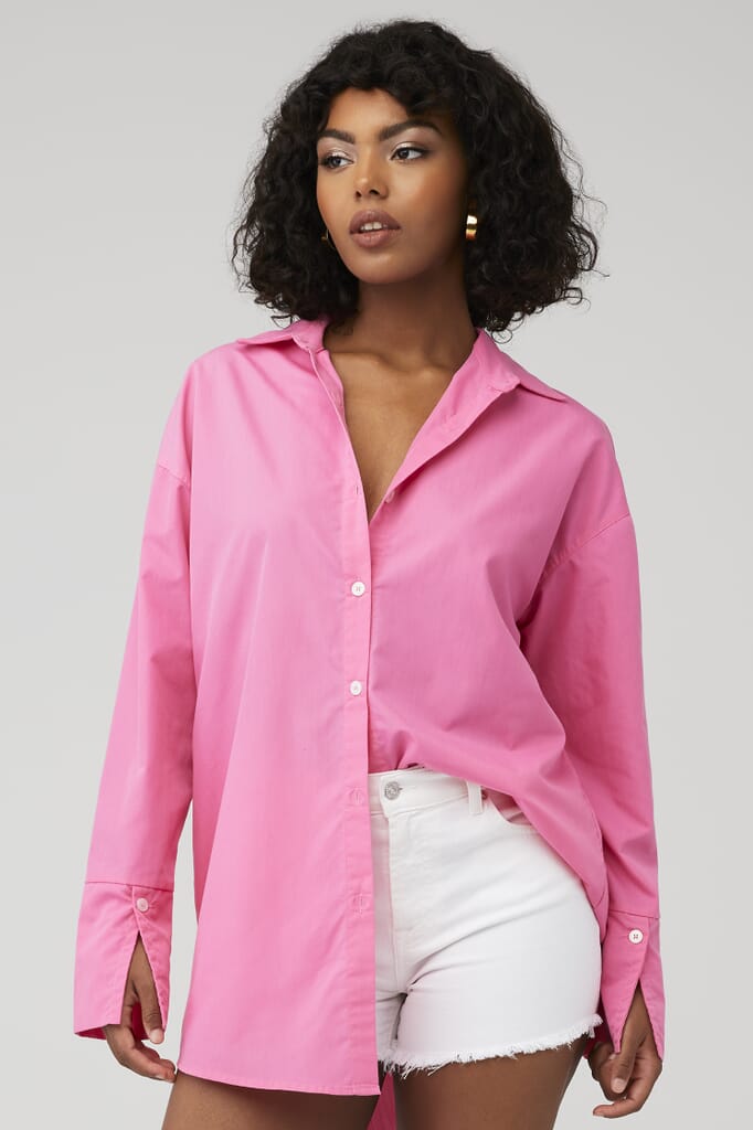 womens longline shirt dress Maxi Pair it with sneakers for a casual day out or heels for a more dressed The Midi Cotton Shirt Dress