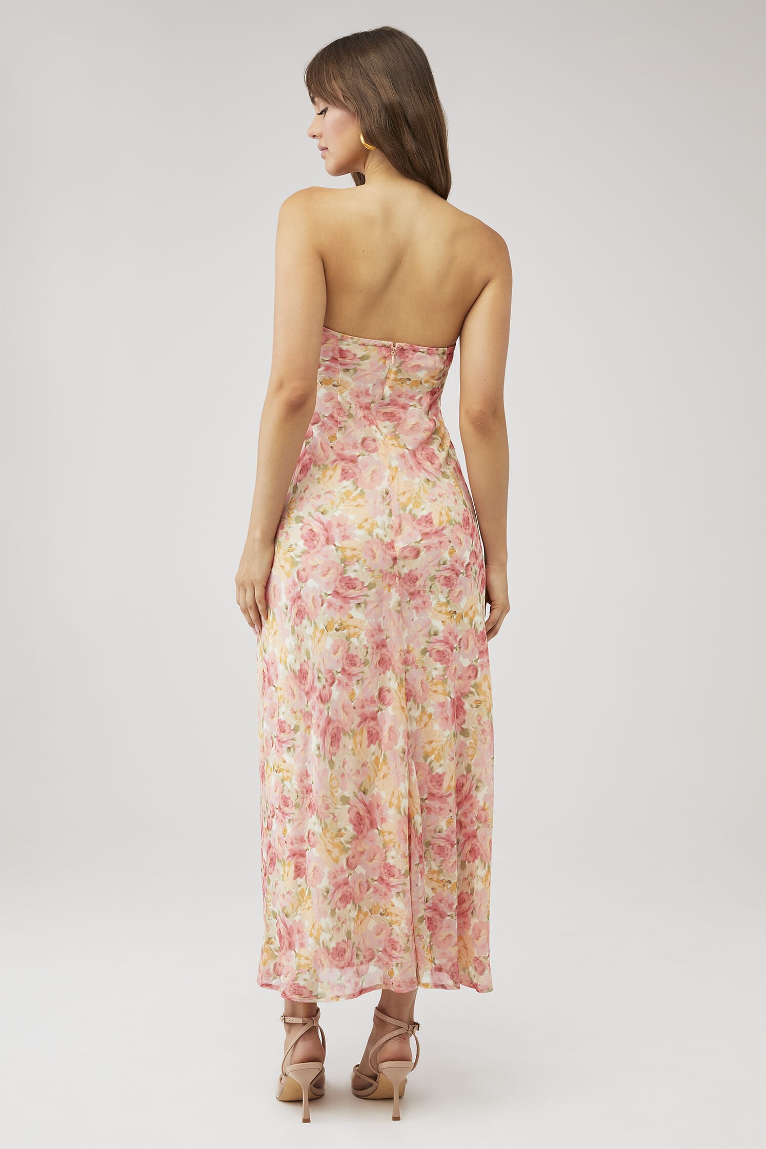 gingham maxi dress with sleeves Campbell Gingham Maxi Dress