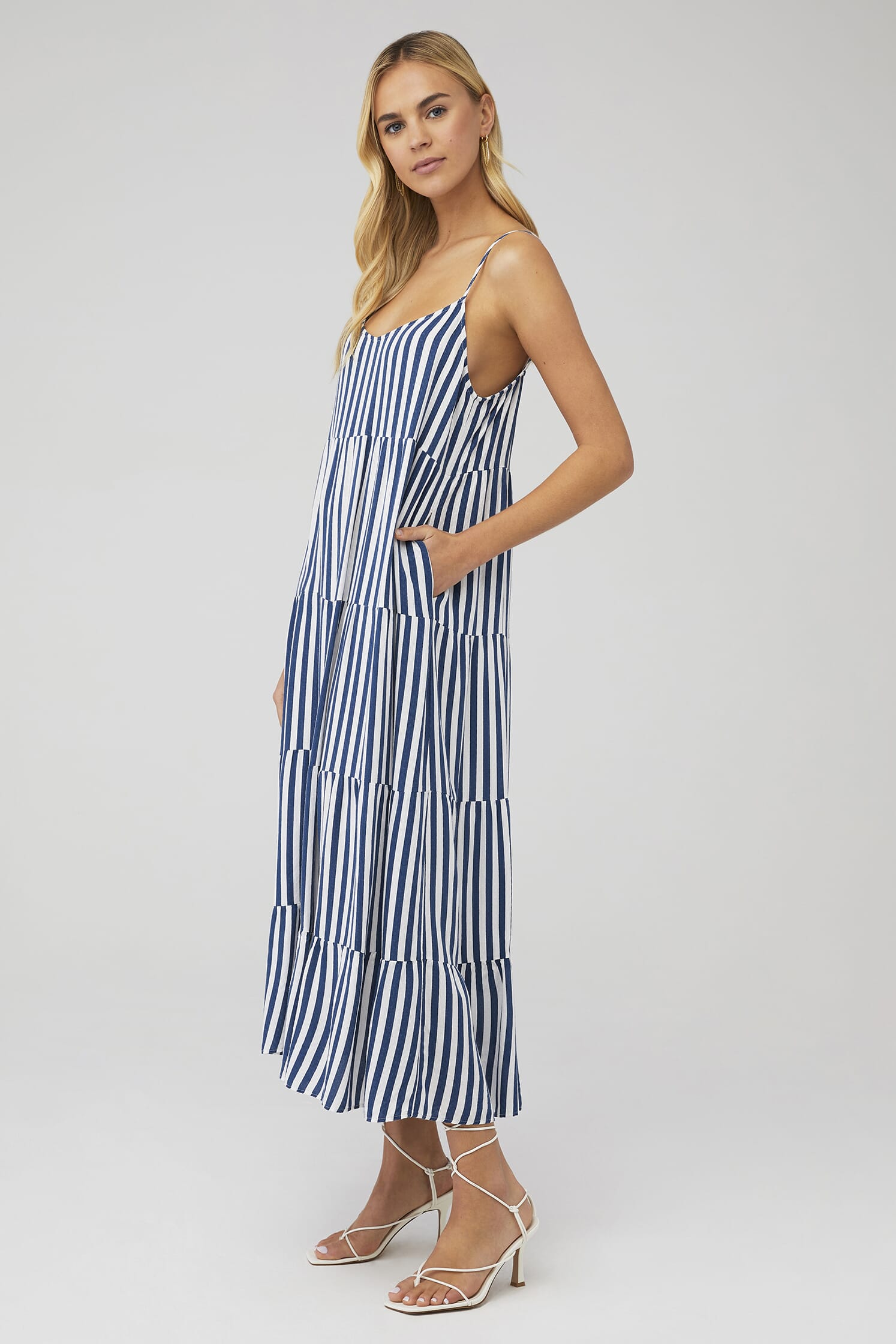 Show Me Your Mumu | Caroline Maxi Dress in Ocean Stripe| FashionPass