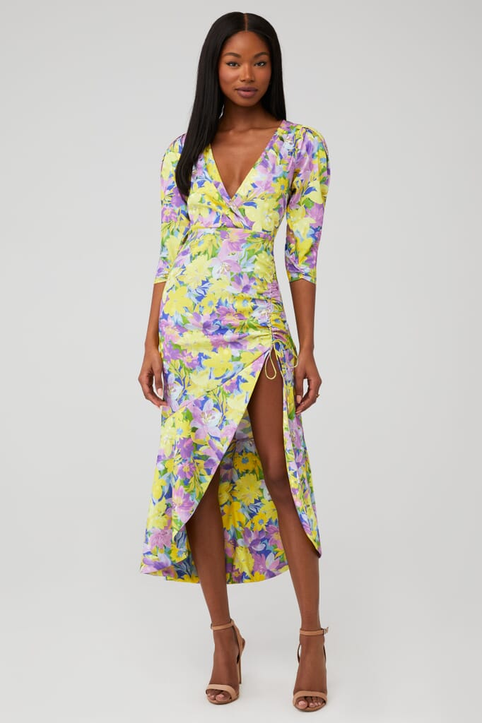 knee length dresses for ladies FOR LOVE & LEMONS Chania Midi Dress