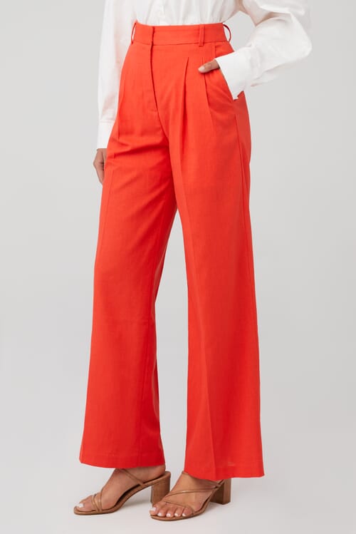 Deluc | Castor Pants in Spicy Orange| FashionPass