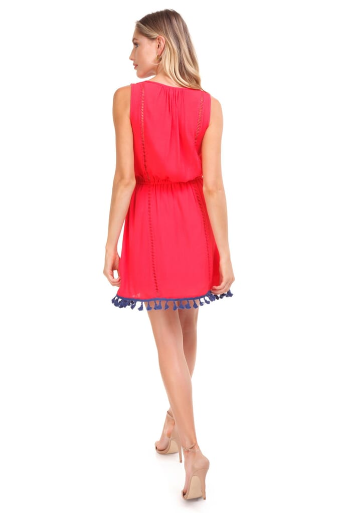 BB Dakota Cateleya Dress in Hibiscus Red
