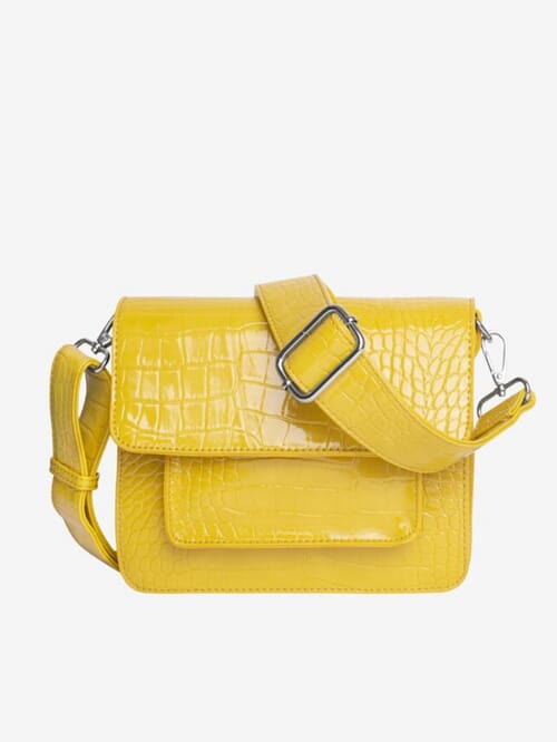 HVISK Cayman Shiny Strap Bag in Yellow FashionPass