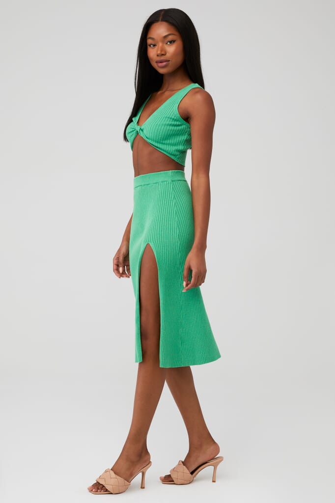 line and dot green dress Green V Neck Polka Dot Mini Dress