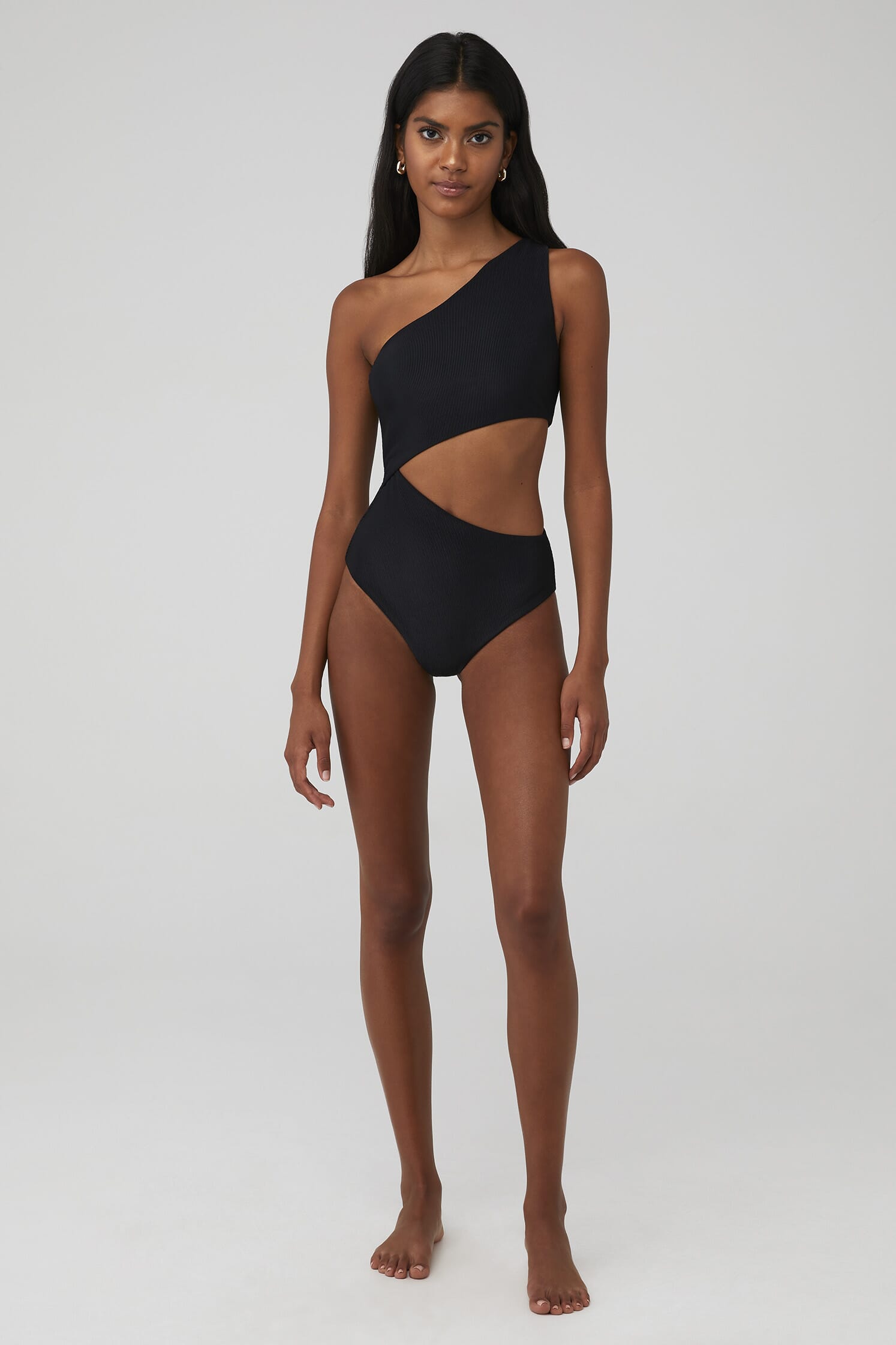 BEACH RIOT, Celine One Piece Women's Swimwear (Black)