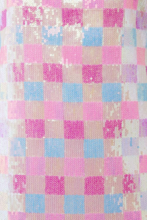Show Me Your Mumu | On My Way Checkered Sequin in Multicolor