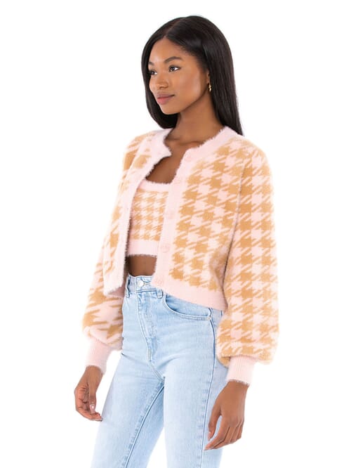 for love and lemons cropped cardigan