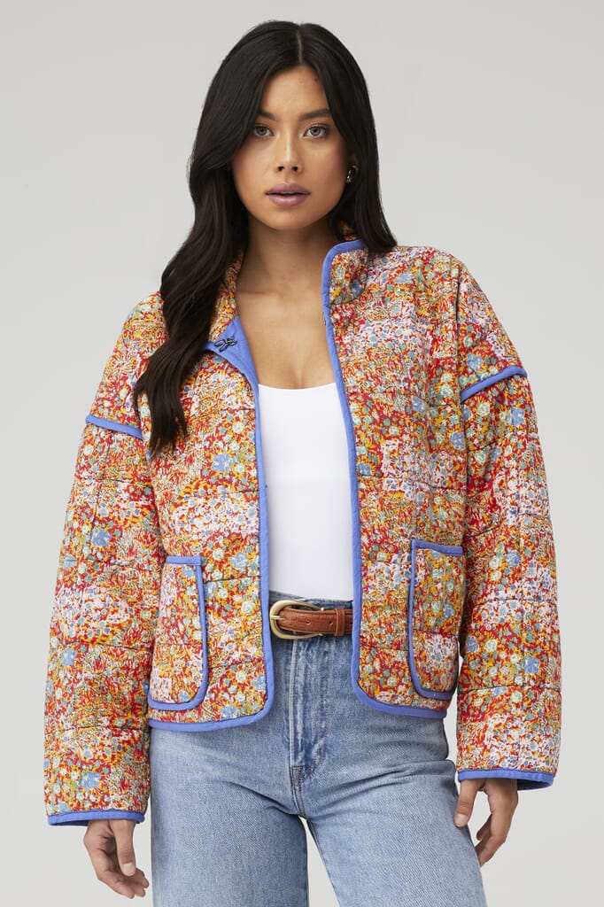 Free People Chloe Jacket in Candy Combo FashionPass