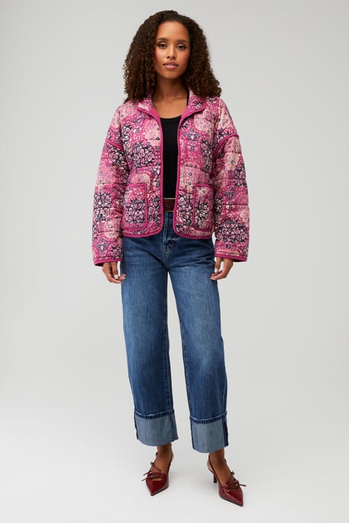 苺フレイバー★Chloe ツイードジャケット Free People | Chloe Jacket in Sweetheart| FashionPass