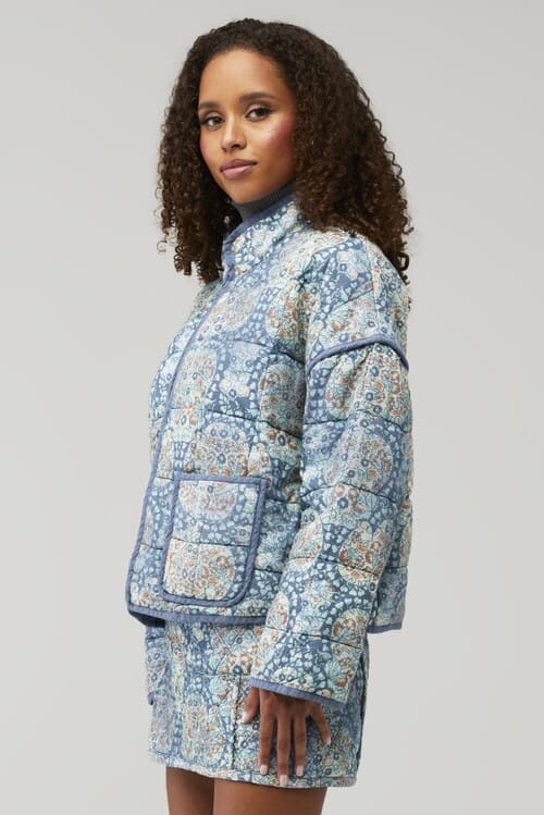 ジャケット・アウター Sillage / IRIDESCENT QUILTED PEACOAT ジャケット・アウター Sillage / IRIDESCENT QUILTED PEACOAT