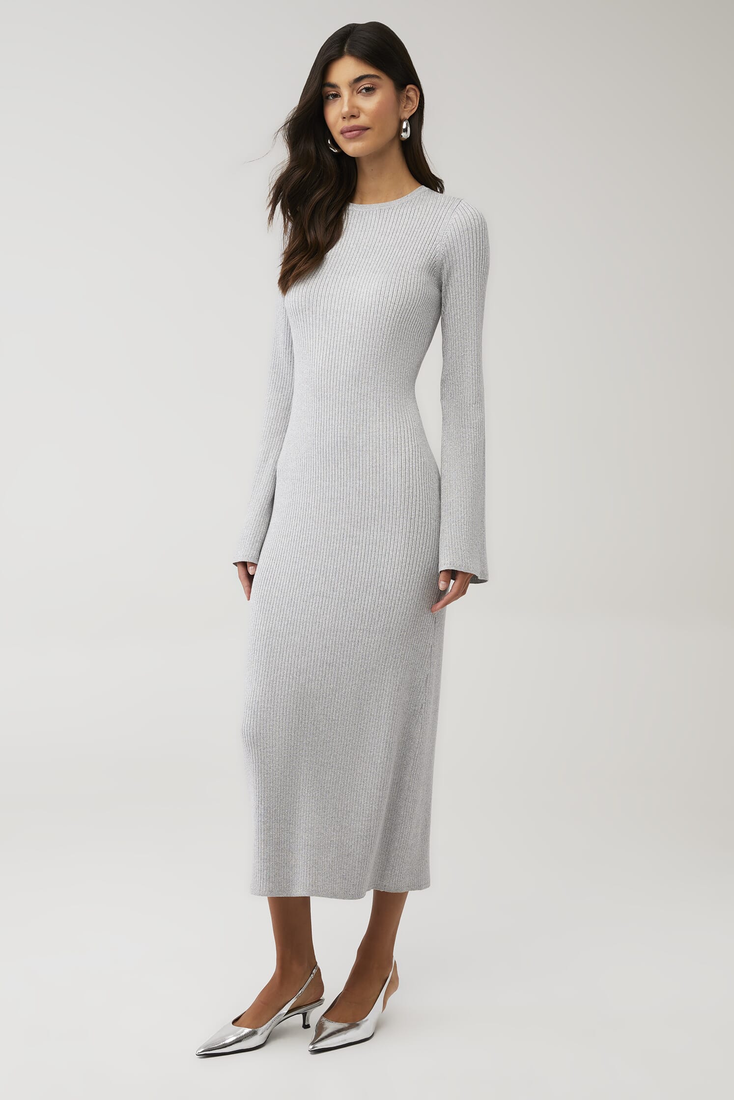knee length dresses for ladies Eden Midi Dress ~ Emerald Stretch – Show Me Your Mumu main image 1