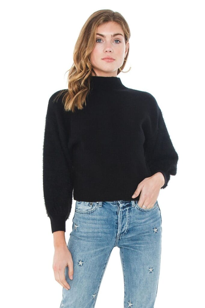 Line & Dot Claire Sweater in Black