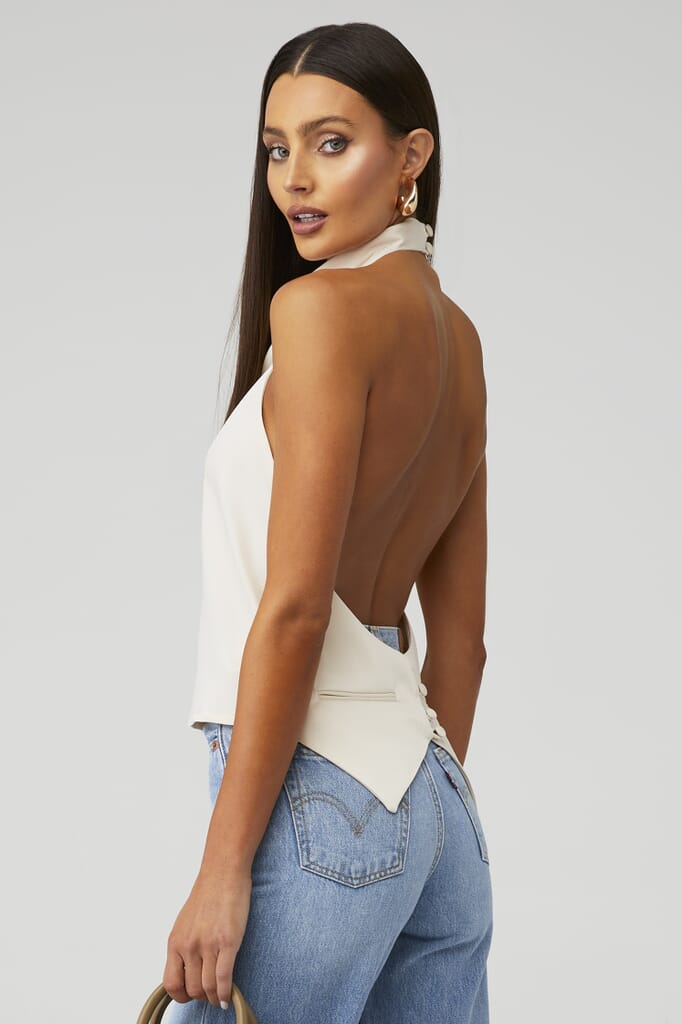 Nonchalant Label | Clara Top in Ivory| FashionPass