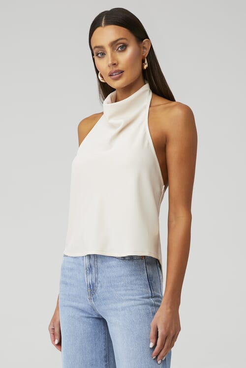Nonchalant Label | Clara Top in Ivory| FashionPass
