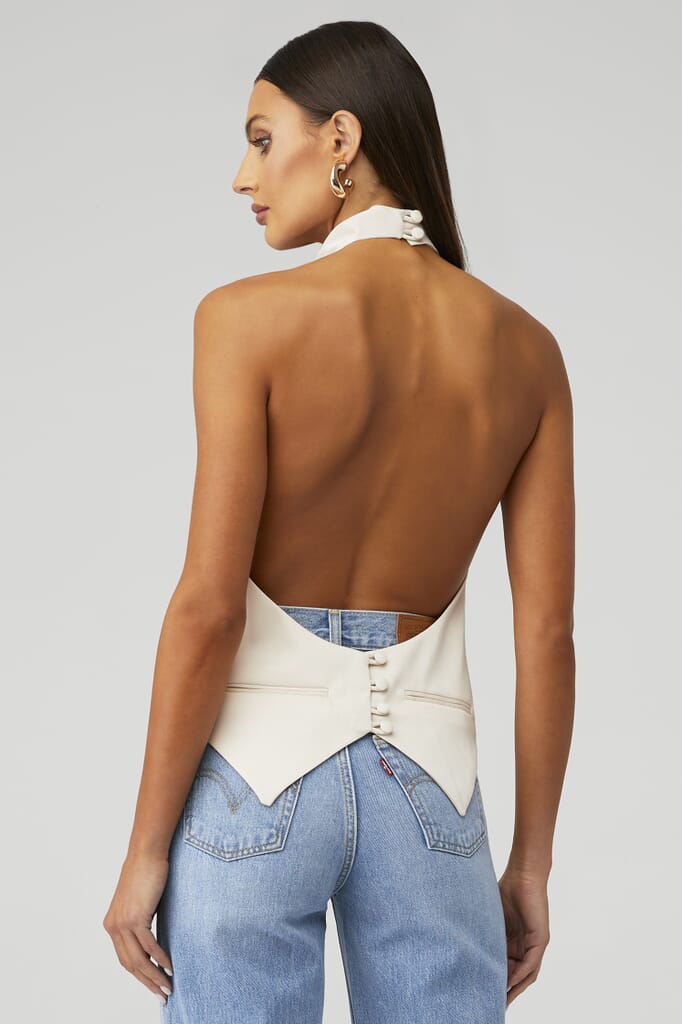 Nonchalant Label | Clara Top in Ivory| FashionPass