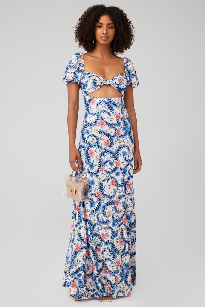 Agua Bendita Clare Maxi Dress in Ross Multicolor FashionPass