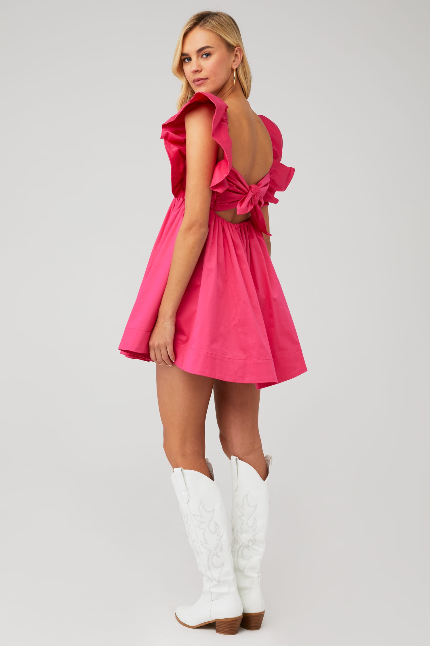 For Love & Lemons Clementine Mini Dress in Pink FashionPass