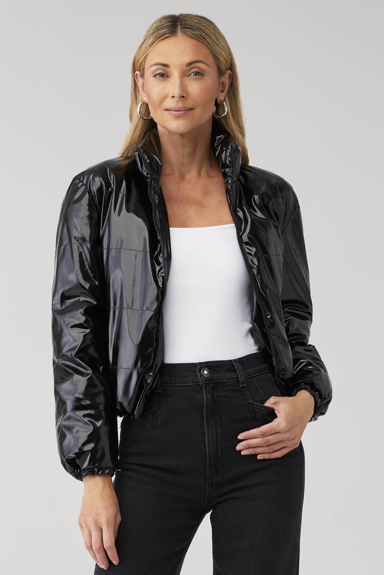 BB Dakota | Cloud Shine Puffer in Black| FashionPass