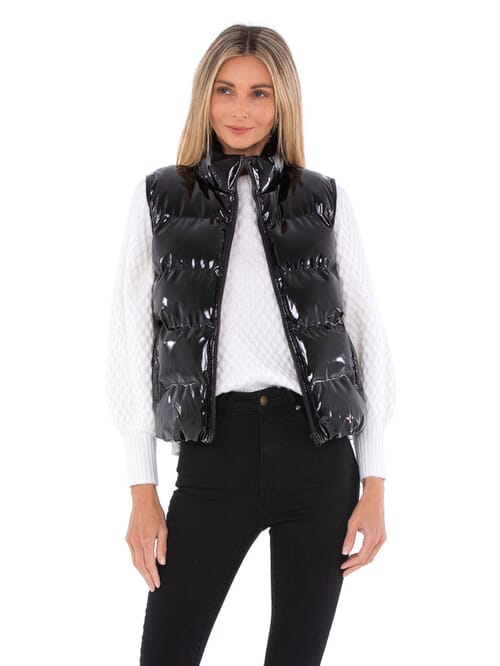 BB Dakota | Cloud Shine Vest in Black| FashionPass