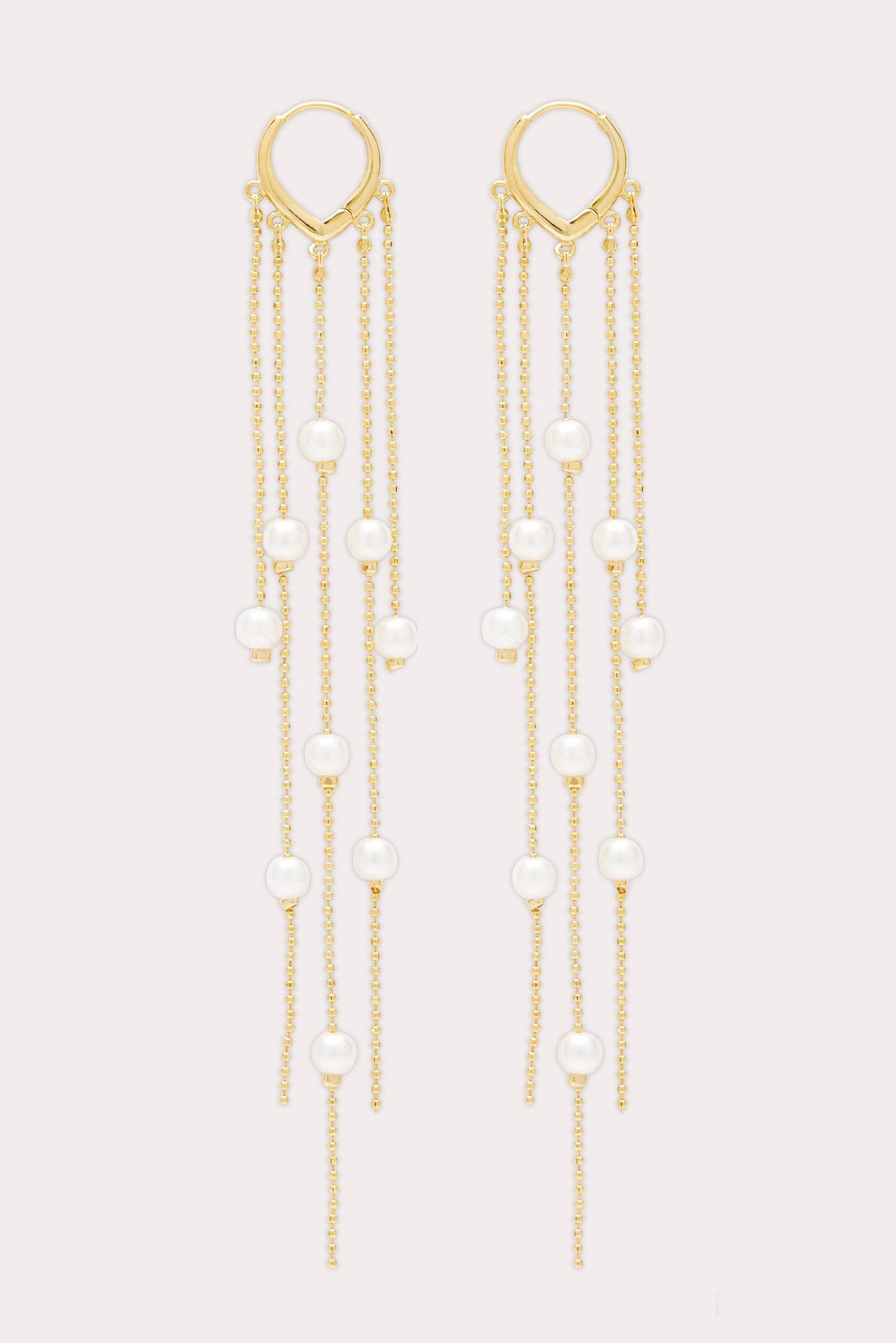 Petit Moments Glitz - Gold Rhinestone Earrings - Tassel Earrings - Lulus