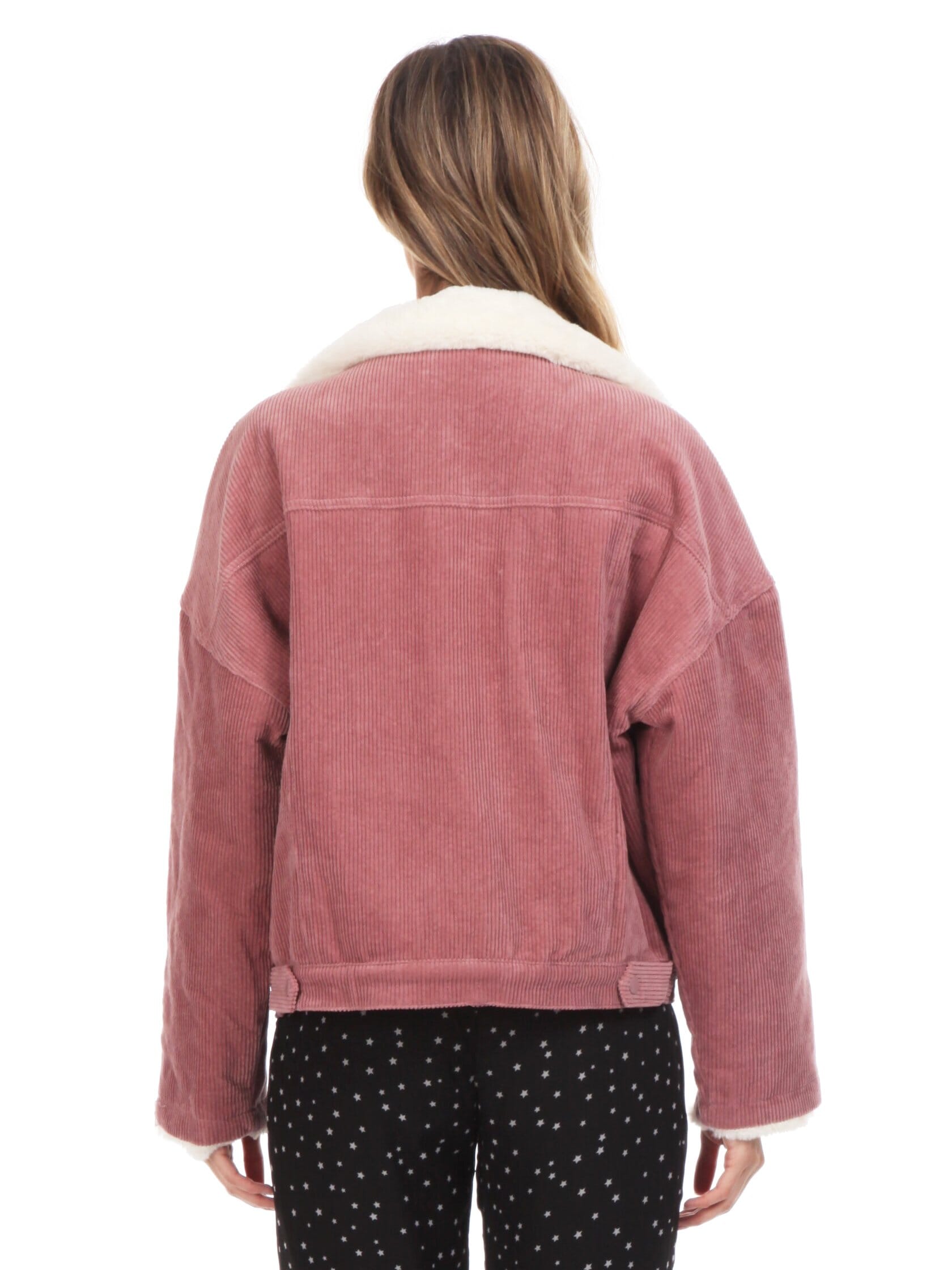 Sadie & Sage Corduroy Jacket in Dusty Rose FashionPass