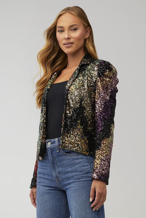 BlankNYC newest Beauty Spot Sequin Blazer