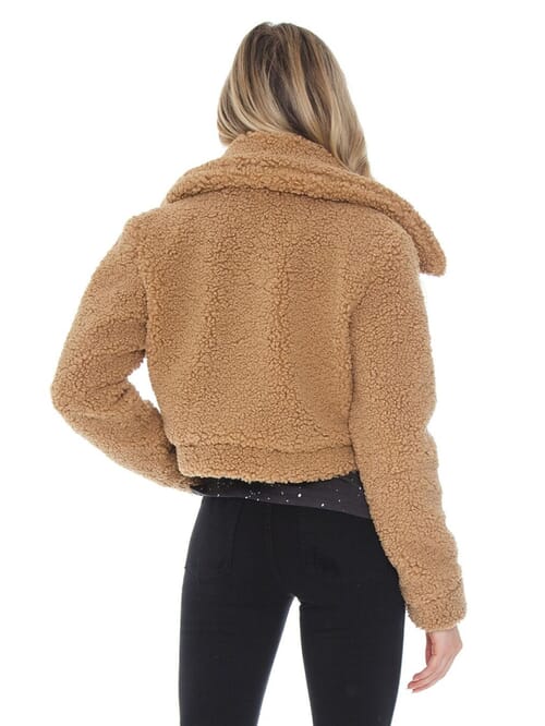 CROP SHERPA JACKET