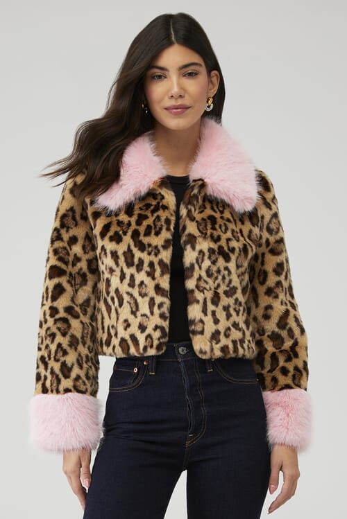 Être Aimé | X Unreal Fur Crouching Tiger With Cuffs in Leopard