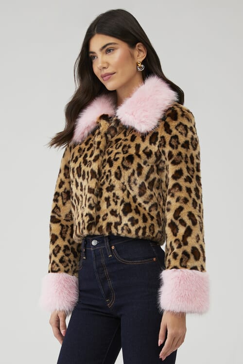 Être Aimé | X Unreal Fur Crouching Tiger With Cuffs in Leopard