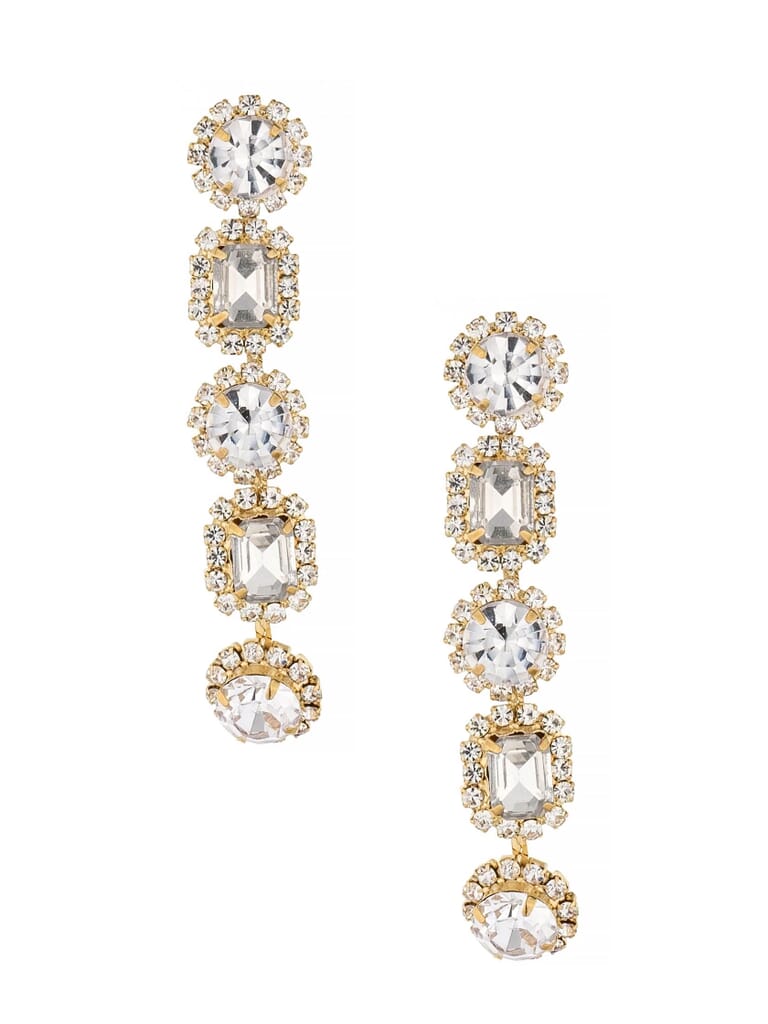 Ettika | Crystal Droplets Dangle Earrings in Gold| FashionPass