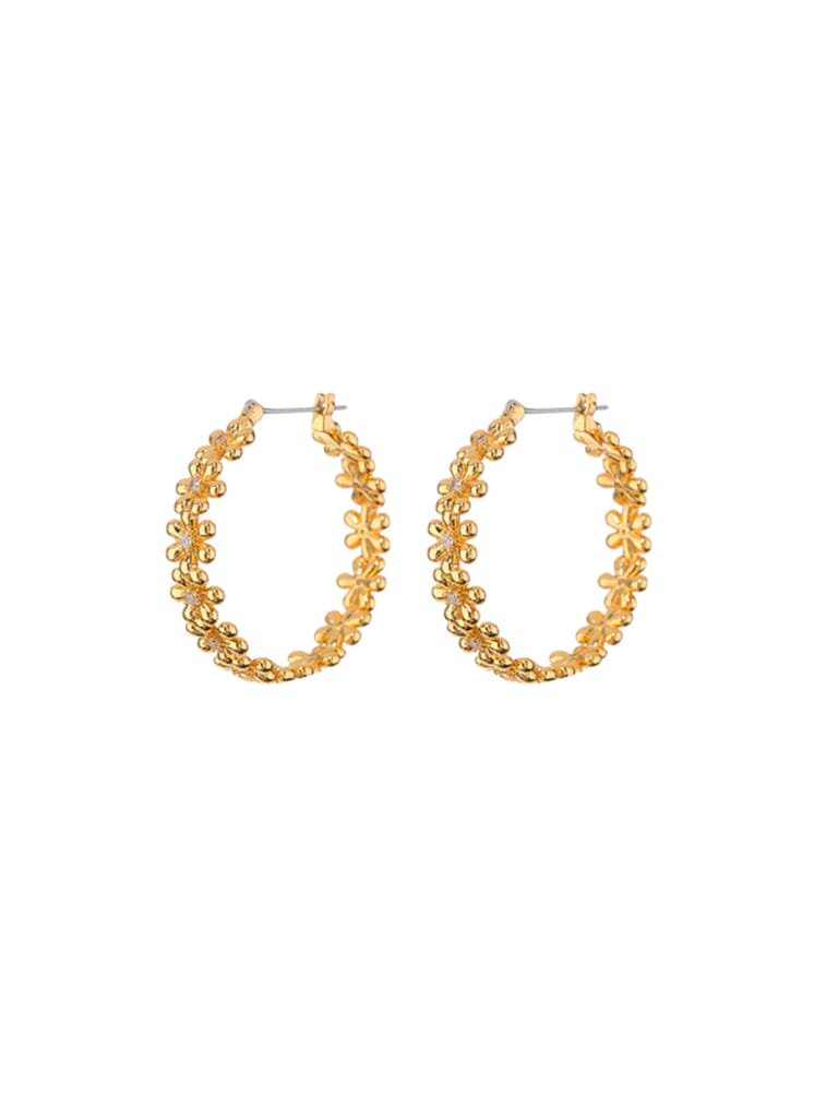 Luv Aj | Daisy Chain Hoops in Gold| FashionPass