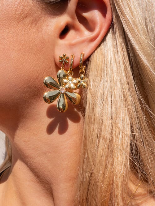 Luv Aj | Daisy Statement Earrings in Gold| FashionPass